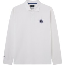 Hackett Polo Yaka Ekru Erkek Sweatshırt HM570837