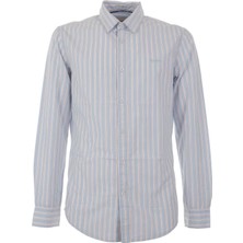 Pepe Jeans Regular Fit Mavi Erkek Gömlek PM308561-553 Marıus