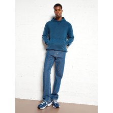 Pepe Jeans Kapüşon Yaka Koyu Lacivert Erkek Sweatshırt PM582713-559 Sılverton Hoodıe