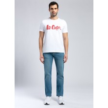 Lee Cooper Bisiklet Yaka Beyaz Erkek T-Shirt 252 Lcm 242001 Londonlogo Beyaz-K