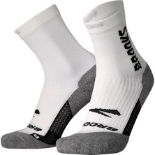 Brooks Unisex Beyaz Çorap