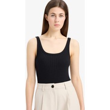 DeFacto Slim Fit Dar Kesim Yuvarlak Yaka Basic Düz Fitilli Kaşkorse Atlet F0098AX25SP