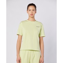 Kappa Jendyna Kadın Yeşil Teal Regular Fit Kısa Kol Tişört Pamuk Günlük Stil Yeşil Teal Renk