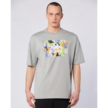 Tarsty Tee Erkek Gri Comfort Fit Tişört