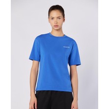 Jendyna Kadın Mavi Regular Fit Tişört