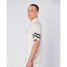 Porte Tee Erkek Ekru  Regular Fit Polo Yaka Tişört