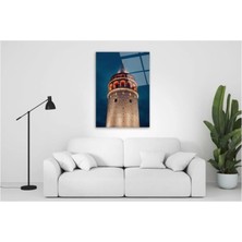 Marsilyan Galata Kulesi Cam Tablo 50 x 70  cm