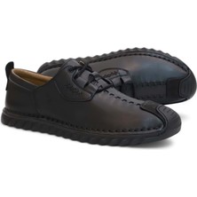 Konfores 2125 Deri Üst Anatomik Tabanlı Erkek Günlük Çarık Ayakkabı - NKT02125-SIYAH-41