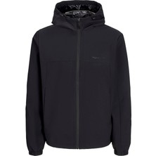 Jack & Jones Erkek Jorvesterbro Kapüşonlu Suya Dayanıklı Mevsimlik Mont Ceket 12272898 Siyah
