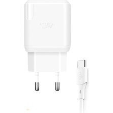   Redmi 12  Ile  Ile Uyumlu -  18W Qc 3.0 Type C Hızlı Şarj Aleti ve Type C Kablo QCT30