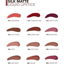 Flormar Silk Matte Yüksek Pigmentli & Mat Bitişli Nemlendirici Likit Ruj