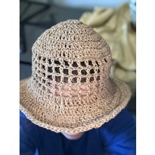 Simarikcraft el örgüsü Şapka, handmade plaj şapkası