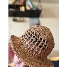 Simarikcraft el örgüsü Şapka, handmade plaj şapkası