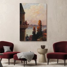 Marsilyan- Galata Kulesinde Ezan Okudan Adam Duvar TABLO-6177