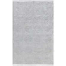 Apex Halı Lima 6242 Gri Yumuşak Dokulu Spor Tarz Lazer Kesim Makine Dokuması Halı