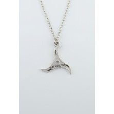 Anime Naruto Hokage Gümüş Kaplama Düz Zincir Kolye