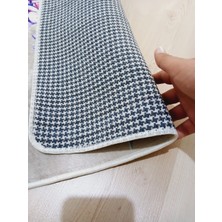 Ardizayn Çiçekler Kaymaz, Pamuk Dokuma Taban 2'li Klozet Takımı, Banyo Halısı (60X100-40X60)