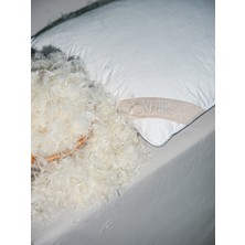 NHR HOME %100 Kaz Tüyü Dolgulu, %30 Gıdık Antibakteriyel, Uyku Yastığı / 50x70 1000gr / 1 Adet