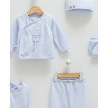 %100 Pamuk 5'li Set Hastane Çıkışı Erkek Bebek