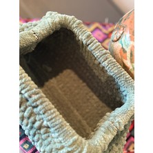 Simarikcraft el örgüsü Burslu Çanta, Velvet Kadife