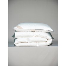 NHR HOME %100 Kaz Tüyü Dolgulu, %30 Gıdık Antibakteriyel, Isı Dengeleyici, Tek Kişilik Yorgan/yastık Seti