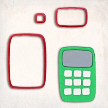 Butedo Hesap Makinesi Detay Kurabiye Kalıp Seti 3’lü