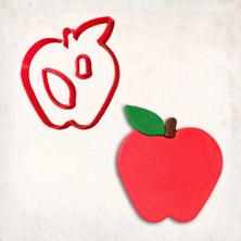 Butedo Elma Detay Kurabiye Kalıp Seti 3’lü