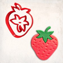 Butedo Çilek Detay Kurabiye Kalıp Seti 3’lü