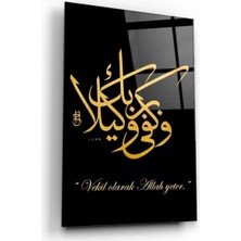 Hat Sanatı Cam Tablo