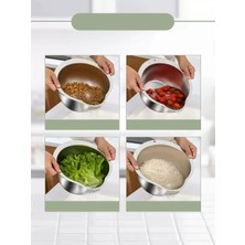 Inox Süzgeç Pirinç Makarna Salata Süzgeci 304 Paslanmaz Çelik 2 Adet 721521