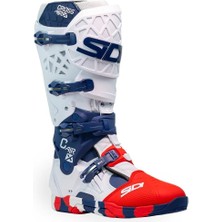 Sidi Crossaır x Whıte Navy Red Motosiklet Botları Yüksek Performanslı Su Geçirmez Koruma 43 Beden