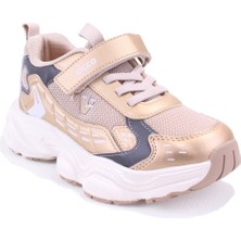 Vicco Tag 346F25Y225 Altın Ortopedik Günlük Kız Çocuk Spor Ayakkabı