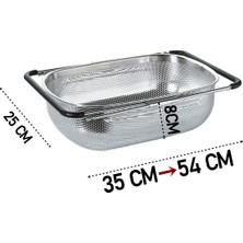 Lavabo Süzgeci Ayarlanabilir Kevgir 304 Paslanmaz Çelik 721523