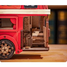 Novi Hobby Minyatür London Bus | Ahşap Landon Bus| 3D Puzzle