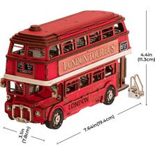 Novi Hobby Minyatür London Bus | Ahşap Landon Bus| 3D Puzzle