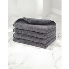 Felluci Textıle 280 Gsm 50X60 Microfiber Araç Ev Işyeri Temizlik ve Kurulama Bezi Gri 5 Adet