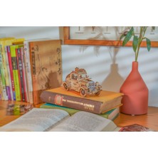 Novi Hobby Minyatür Vintage Car| Ahşap Vintage Car Maketi | 3D Puzzle