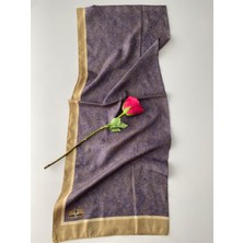 Shawl Secret Etnik Desen Yağ Yeşili Şal
