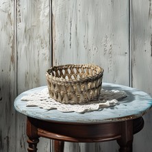 Hakici Özel Üretim Çok Amaçlı Doğal Hasır Sepet