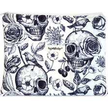 Ayza Stüdyo Pofuduk Kitap Kılıfı, Kitap Çantası, Apple iPad/tablet Aksesuar Çantası (30X24CM) - Kuru Kafa