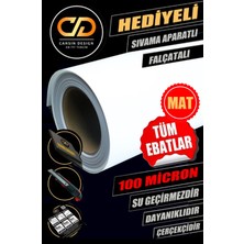 Jansın Home Yapışkanlı Folyo Mat Beyaz Lake Pvc Dolap, Tezgah, Mobilya, Masa Kaplama Folyosu