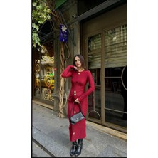 Sista Boutiquee Düğme Detaylı Triko Bluz ve Etek Takım