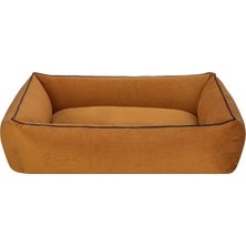 Pet Comfort Golf  Köpek Yatağı Hardal W Parliament Mavi Biye M 90X70CM 11