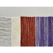 Woolart Kilim Doğal Yünlü Modern Dokuma Yıkanabilir Çift Taraflı 