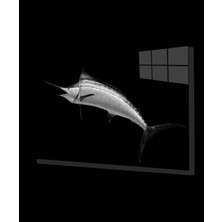 Marsilyan- Kılıç Balığı Hayvan  Cam Tablo