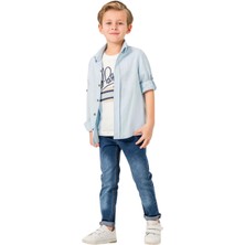 Jeans Pantolonlu Gömlekli 3'lü Erkek Takım