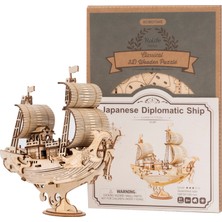Novi Hobby Minyatür Japon Gemisi| Ahşap Japon Gemi Maketi | 3D Puzzle