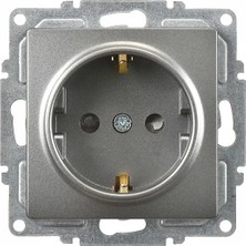 Günsan Elektrik Günsan Visage Çocuk Korumalı Topraklı Priz, Füme (Mekanizma + Tuşkapak)