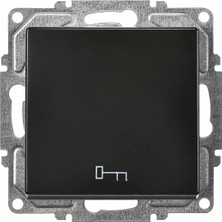 Visage Kapı Otomatiği, Metalik Siyah (Mekanizma + Tuşkapak)