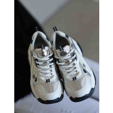 En Cici Moda Anita Bağcıklı File Detaylı Ortopedik Iç Tabanlı Kauçuk Kaymaz Taban Kadın Sneaker Ayakkabı